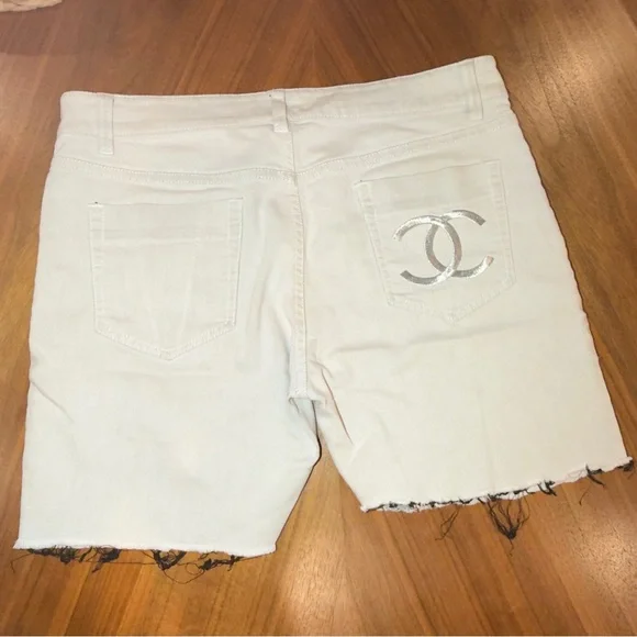 CHANEL Women's Denim Shorts - Picture 3 of 15
